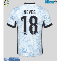 Portugal Ruben Neves #18 Replica Away Shirt Euro 2024 Short Sleeve
